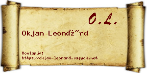 Okjan Leonárd névjegykártya